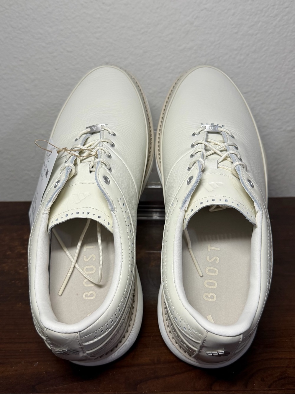 NEW men’s adidas modern classic 80 spikeless golf shoes off white grey 10.5 - Picture 4 of 10